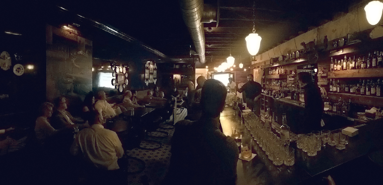 people sitting at Liam's Bar